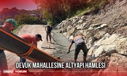 Devük Mahallesine Altyapı Hamlesi
