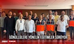 Gönüllülere Yönelik Eğitimler Sürüyor