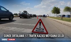 Günde Ortalama 17 Trafik Kazası Meydana Geldi