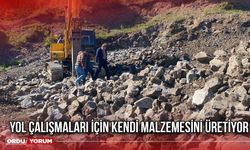 Yol Çalışmaları İçin Kendi Malzemesini Üretiyor