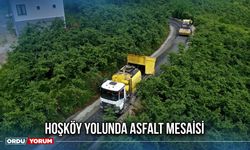 Hoşköy Yolunda Asfalt Mesaisi