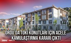 Ordu’da TOKİ Konutları için Acele Kamulaştırma Kararı Çıktı