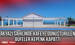 Akyazı Sahilinde Kafeye Dönüştürülen Büfeler Kepenk Kapattı