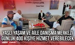 Yaşlı Yaşam ve Aile Danışma Merkezi Günlük 400 Kişiye Hizmet Verebilecek