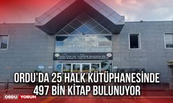 Ordu’da 25 Halk Kütüphanesinde 497 Bin Kitap Bulunuyor