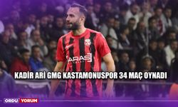 Kadir Ari GMG Kastamonuspor 34 Maç Oynadı