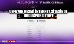 UEFA'nın Resmi İnternet Sitesinde Orduspor Detayı