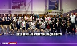 Okul Sporları B Voleybol Maçları Bitti