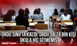 Ordu Sınıfta Kaldı: Ordu’da 74 bin Kişi Okula Hiç Gitmemiş