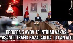 Ordu’da 5 Ayda 13 İntihar Vakası Yaşandı: Trafik Kazaları da 13 Can Aldı