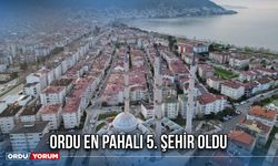 Ordu En Pahalı 5. şehir Oldu