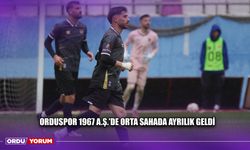 Orduspor 1967 A.Ş.'de Orta Sahada Ayrılık Geldi