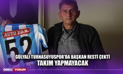 Gülyalı Turnasuyuspor'da Başkan Resti Çekti, Takım Yapmayacak