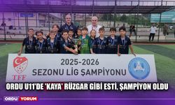 Ordu U11'de 'Kaya' Rüzgar Gibi Esti, Şampiyon Oldu