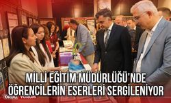 Milli Eğitim Müdürlüğü’nde Öğrencilerin Eserleri Sergileniyor