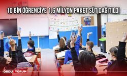 10 Bin Öğrenciye 1,6 Milyon Paket Süt Dağıtıldı