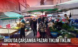 Ordu’da Çarşamba Pazarı Tıklım Tıklım
