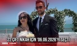 22 Çift Nikah İçin '06.06.2026'yı Seçti