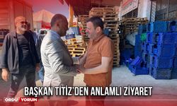 Başkan Titiz’den Anlamlı Ziyaret