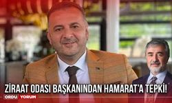 Ziraat Odası Başkanından Hamarat’a Tepki!