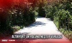 Altınyurt’un Yoluna Neşter Vuruldu