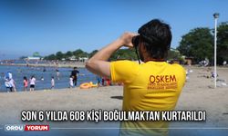Son 6 Yılda 608 Kişi Boğulmaktan Kurtarıldı