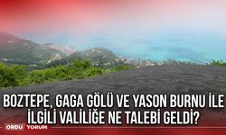 Boztepe, Gaga Gölü ve Yason Burnu İle İlgili Valiliğe Ne Talebi Geldi?