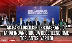 AK Parti Dış İlişkiler Başkanlığı tarafından Ordu’da Değerlendirme Toplantısı Yapıldı