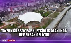 Tayfun Gürsoy Parkı Etkinlik Alanı'nda Dev Ekran Geliyor