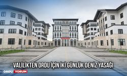 Valilikten Ordu İçin İki Günlük Deniz Yasağı