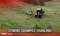Otomobil Şarampole Yuvarlandı