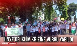Ünye'de İklim Krizine Vurgu Yapıldı