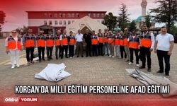 Korgan'da Milli Eğitim Personeline AFAD Eğitimi