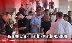 15 Temmuz Şehitleri İçin Mevlid Programı
