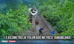 1,5 Kilometrelik Yolun 600 Metresi Tamamlandı