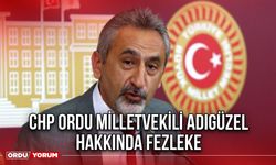 CHP Ordu Milletvekili Adıgüzel Hakkında Fezleke
