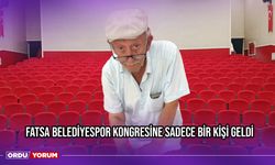 Fatsa Belediyespor Kongresine Sadece Bir Kişi Geldi