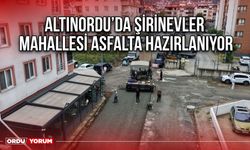 Altınordu’da Şirinevler Mahallesi Asfalta Hazırlanıyor