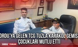 Ordu’ya Gelen TCG Tuzla Karakol Gemisi Çocukları Mutlu Etti