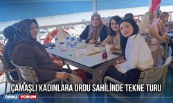 Çamaşlı Kadınlara Ordu Sahilinde Tekne Turu