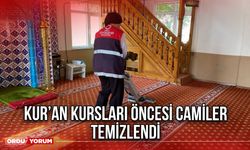 Kur’an Kursları Öncesi Camiler Temizlendi