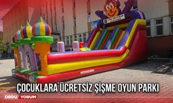 Çocuklara Ücretsiz Şişme Oyun Parkı