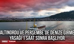 Altınordu ve Perşembe’de Denize Girme Yasağı 1 Saat Sonra Başlıyor