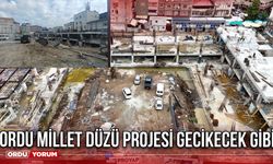Ordu Millet Düzü Projesi Gecikecek Gibi