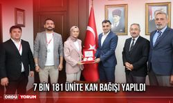 7 Bin 181 Ünite Kan Bağışı Yapıldı