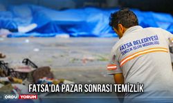 Fatsa'da Pazar Sonrası Temizlik