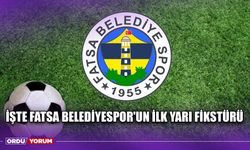 İşte Fatsa Belediyespor'un İlk Yarı Fikstürü