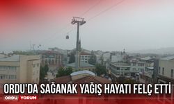 Ordu'da Sağanak Yağış Hayatı Felç Etti