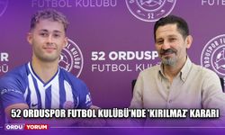 52 Orduspor Futbol Kulübü'nde 'Kırılmaz' Kararı
