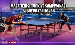 Masa Tenisi Türkiye Şampiyonası Ordu'da Yapılacak